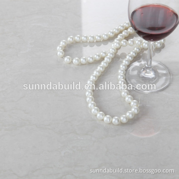 Popular design white color nano polished finish super glossy porcelain floor tile, polished tile